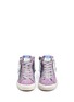 Front View - Click To Enlarge - GOLDEN GOOSE - 'Slide' laminated suede high top sneakers