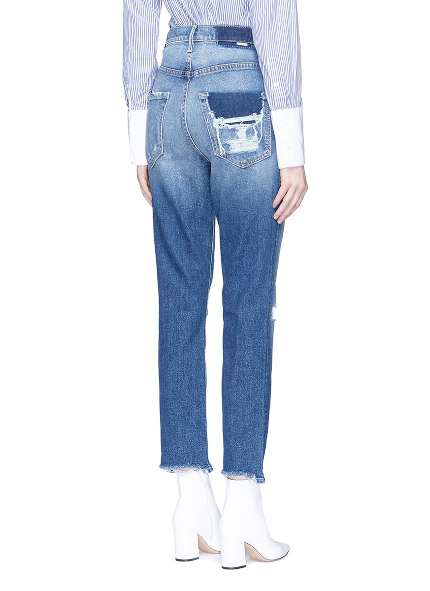 THOM BROWNE 'The Dazzler Shift' distressed jeans