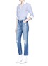  - KATE SOMERVILLE - The Dazzler Shift' distressed jeans