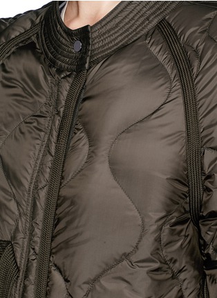 Detail View - Click To Enlarge - MONCLER - 'Ceanothu' lamb fur collar down puffer jacket
