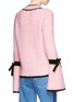 Figure View - Click To Enlarge - MONCLER - Ribbon flute sleeve chunky rib knit sweater