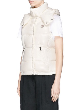 Front View - Click To Enlarge - MONCLER - 'Galene' hooded down puffer gilet