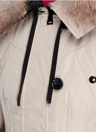 Detail View - Click To Enlarge - MONCLER - 'Aredhel' fox fur trim hooded down puffer parka