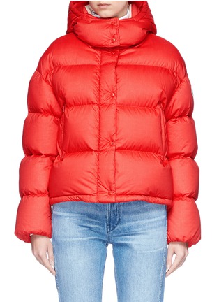 Main View - Click To Enlarge - MONCLER - 'Paeonia' hooded down puffer jacket