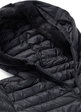 Detail View - Click To Enlarge - MONCLER - 'Sorbus' mink fur trim hooded down puffer jacket