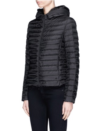 Front View - Click To Enlarge - MONCLER - 'Sorbus' mink fur trim hooded down puffer jacket