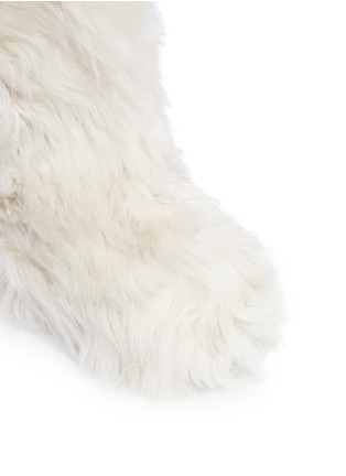Detail View - Click To Enlarge - MONCLER - Lamb fur mid calf boots