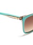 Detail View - Click To Enlarge - GUCCI - Twisted arm square-frame sunglasses