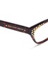 Detail View - Click To Enlarge - ALEXANDER MCQUEEN - Studded cateye optical glasses
