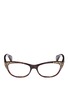 Main View - Click To Enlarge - ALEXANDER MCQUEEN - Studded cateye optical glasses