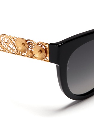 Detail View - Click To Enlarge - - - Metal lace cat eye sunglasses