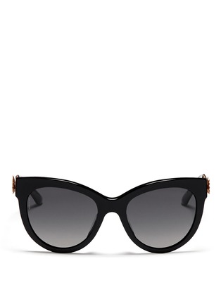 Main View - Click To Enlarge - - - Metal lace cat eye sunglasses