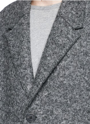 Detail View - Click To Enlarge - NEIL BARRETT - Pressed virgin wool blend felt oversized coat