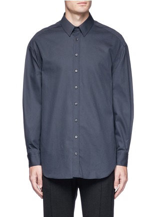 Main View - Click To Enlarge - NEIL BARRETT - Oversized cotton twill shirt