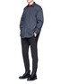 Figure View - Click To Enlarge - NEIL BARRETT - Oversized cotton twill shirt