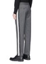 Back View - Click To Enlarge - NEIL BARRETT - Stripe outseam jogging pants