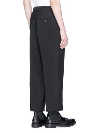 Back View - Click To Enlarge - NEIL BARRETT - Cropped twill pants