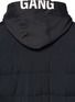  - NEIL BARRETT - 'Gang' slogan print hooded vest with puffer bomber jacket