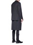 Back View - Click To Enlarge - NEIL BARRETT - Layered twill coat