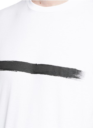 Detail View - Click To Enlarge - ON PACIFIC - Paint brush stroke print T-shirt