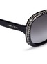 Detail View - Click To Enlarge - JIMMY CHOO - Lu crystal rim sunglasses