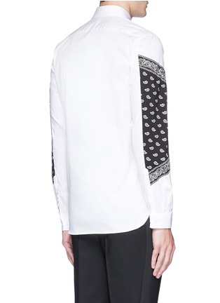 Back View - Click To Enlarge - NEIL BARRETT - 'Modernist' paisley panel shirt
