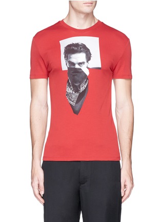 Main View - Click To Enlarge - NEIL BARRETT - Portrait bandana print T-shirt