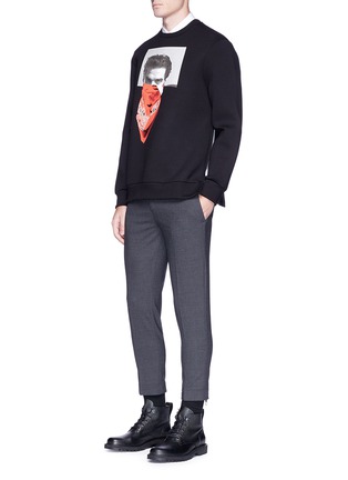 Figure View - Click To Enlarge - NEIL BARRETT - Portrait bandana print sweatshirt