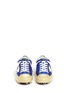 Front View - Click To Enlarge - GOLDEN GOOSE - 'V-Star 2' patent star patch glitter sneakers