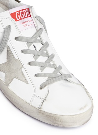Detail View - Click To Enlarge - GOLDEN GOOSE - 'Superstar' calfskin leather sneakers