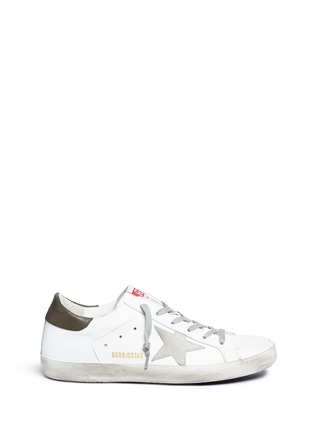 Main View - Click To Enlarge - GOLDEN GOOSE - 'Superstar' calfskin leather sneakers