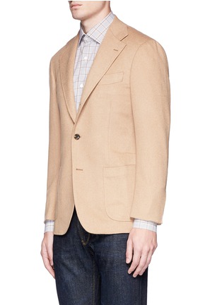 Front View - Click To Enlarge - RING JACKET - Camel hair blazer