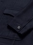 Detail View - Click To Enlarge - RING JACKET - Wool basketweave soft blazer