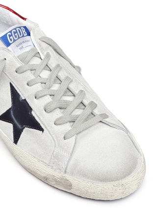 Detail View - Click To Enlarge - GOLDEN GOOSE - 'Superstar' calfskin suede sneakers