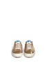 Front View - Click To Enlarge - GOLDEN GOOSE - 'V-Star 2' coated outsole calfskin suede sneakers