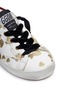 Detail View - Click To Enlarge - GOLDEN GOOSE - 'Superstar' glitter heart leather toddler sneakers
