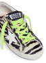 Detail View - Click To Enlarge - GOLDEN GOOSE - 'Old School' zebra print calf hair kids sneakers