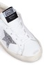 Detail View - Click To Enlarge - GOLDEN GOOSE - 'Superstar' glitter star leather kids sneakers