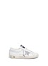 Main View - Click To Enlarge - GOLDEN GOOSE - 'Superstar' glitter star leather kids sneakers