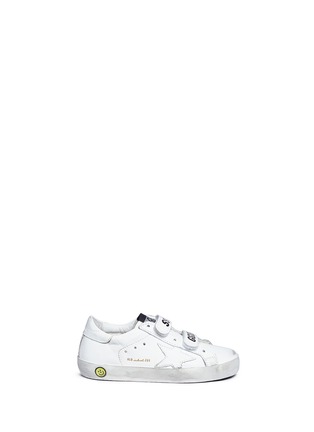 Main View - Click To Enlarge - GOLDEN GOOSE - 'Old School' leather toddler sneakers