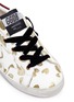 Detail View - Click To Enlarge - GOLDEN GOOSE - 'Superstar' glitter heart leather kids sneakers