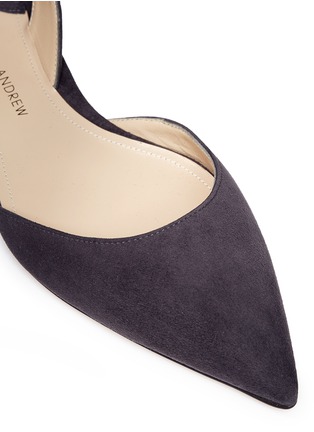Detail View - Click To Enlarge - VICTORIA, VICTORIA BECKHAM - 'Rhea 15' suede slingback flats
