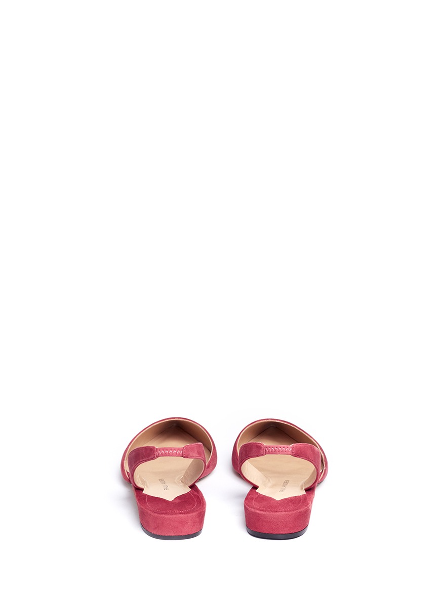 PAUL ANDREW 'Rhea 15' suede slingback flats