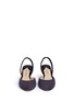 Front View - Click To Enlarge - PAUL ANDREW - 'Celestine' acetate heel suede slingback pumps