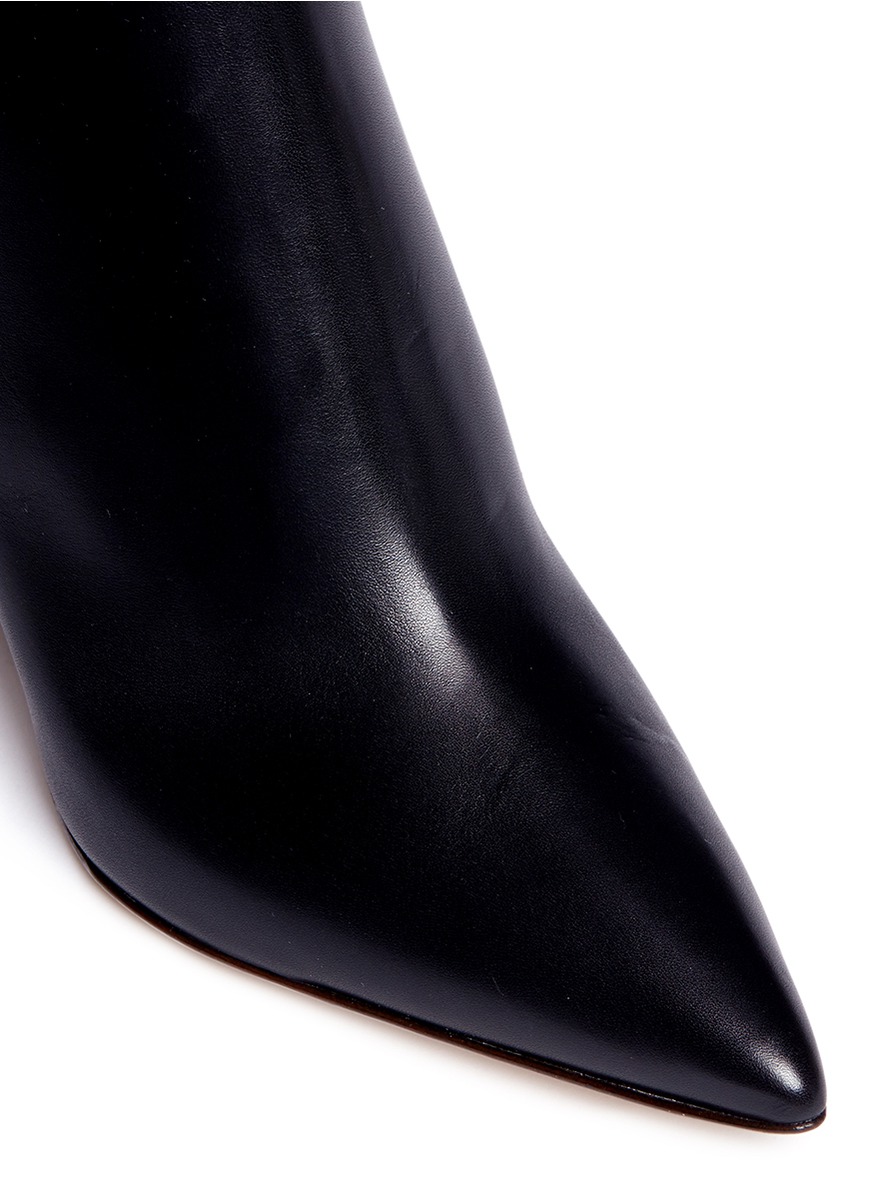 PAUL ANDREW Tivoli Leather Ankle Boots in Black | ModeSens
