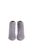 Front View - Click To Enlarge - NICHOLAS KIRKWOOD - 'Zaha' cylindrical heel suede ankle boots