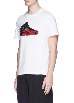 Front View - Click To Enlarge - 8-BIT - 'Jordan' rubber appliqué unisex T-shirt