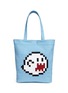 Main View - Click To Enlarge - 8-BIT - 'Haunting You' rubber appliqué tote bag