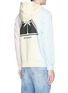 Back View - Click To Enlarge - PALM ANGELS - Palm tree print watercolour hoodie