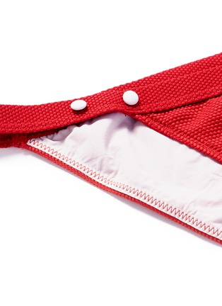 Detail View - Click To Enlarge - 72930 - 'Wild Rose' polka dot textured button bikini briefs